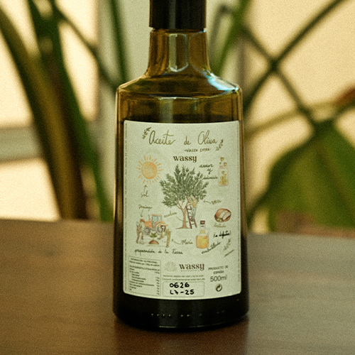 BOTELLA DE ACEITE WASSY (AOVE) 500ML